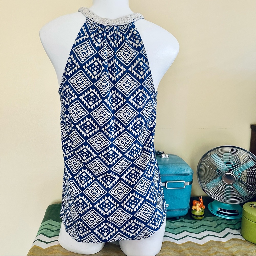 Lucky 🍀 Brand geometric pattern top - Picture 2 of 5